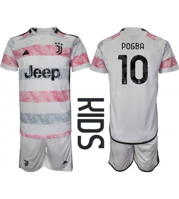 Juventus Paul Pogba #10 Replica Away Stadium Kit for Kids 2023-24 Short Sleeve (+ pants)
